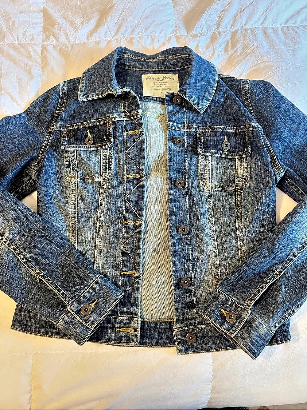 Y2K Brody Jeans Alexis Denim Jacket Blue Small Petite Like New